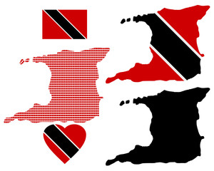 Map of the Republic of Trinidad and Tobago