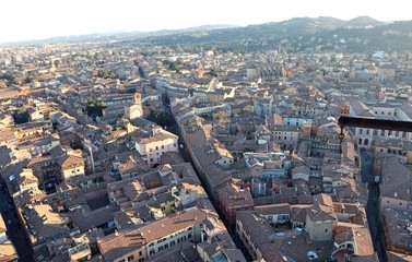 Fantastic panoramic views of the city of Bologna