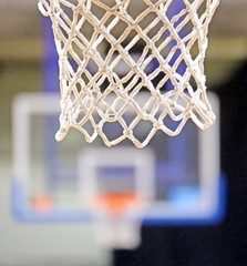 basketball NET and two baskets in basketball court