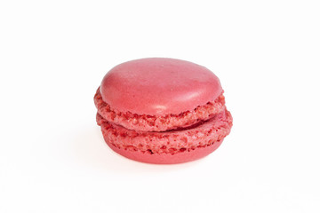 Macaron isolé sur fond blanc