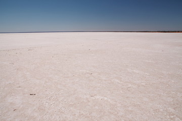 Salt lake in Australian outback