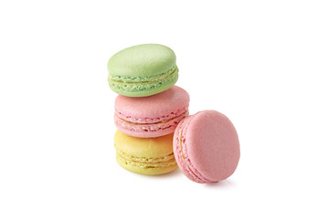 macaroons on white