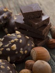 chocolate with hazelnuts