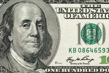 close up photo of one hundred dollar note