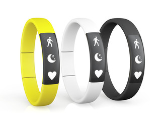 Three Fitness Trackers