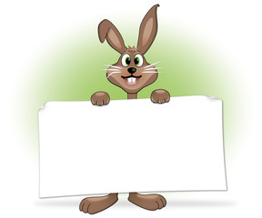 cute easter bunny with tablet #2