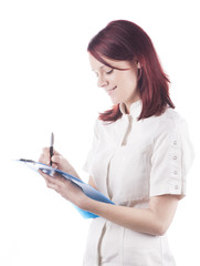 Fototapeta premium Doctor writting
