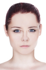 Obraz premium Young red haired woman