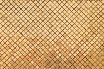 Golden tiled glasses mosaic texture