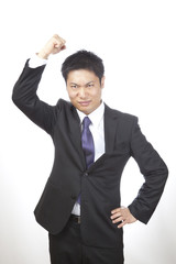 怒り／男性ビジネスマン