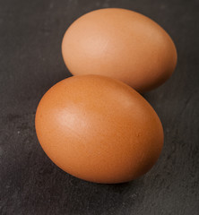 eggs on a black background