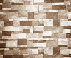 stone wall made with blocks