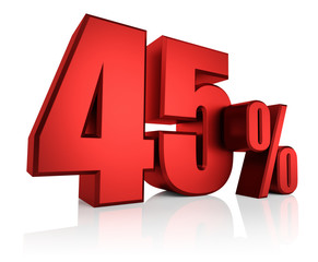 Red 45 Percent
