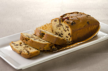 fruit cake on a plate