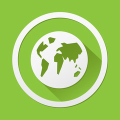 World Eco icon great for any use. Vector EPS10.
