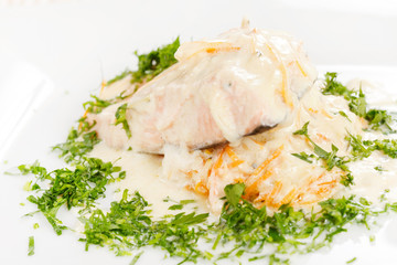 salmon steak