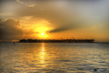 Naklejka premium Sunset at Key West