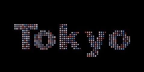 Tokyo led text