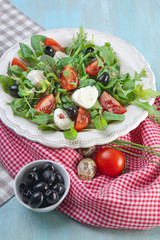 Caprese salad with tomatoes and mozzarella