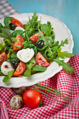Caprese salad with tomatoes and mozzarella