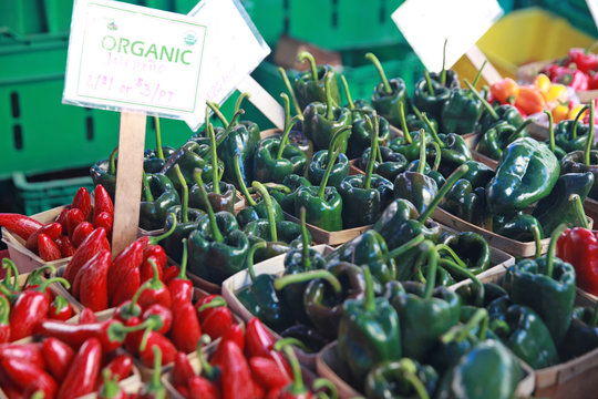 organic peppers