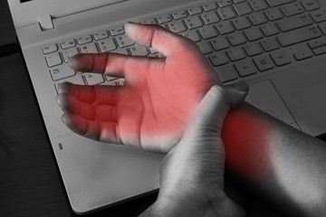 wrist pain from working with computer.