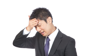 風邪／男性ビジネスマン