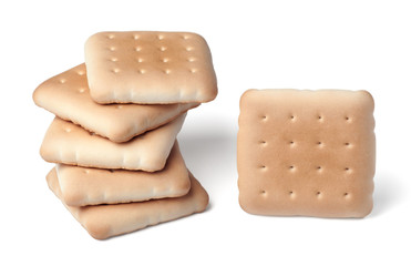 cookies on white background