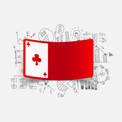 Drawing business formulas: playing card