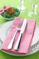 Easter table setting