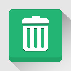 Trash bin icon great for any use. Vector EPS10.