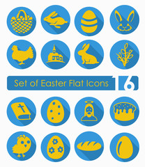 Set of easter icons