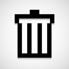 Trash icon great for any use. Vector EPS10.