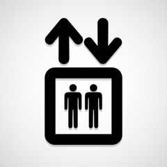 Elevator icon great for any use. Vector EPS10.