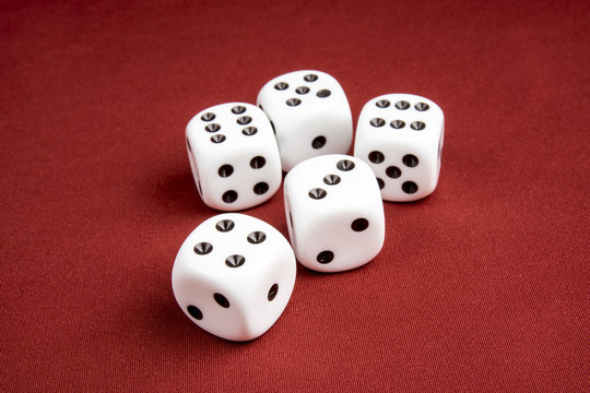 Macro of Dice with shallow depth of field