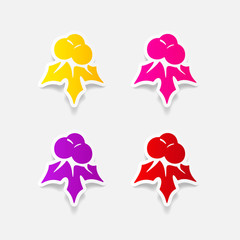 realistic design element: holly berries