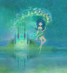 Obraz na płótnie Canvas Magic Fairy Tale Princess Castle
