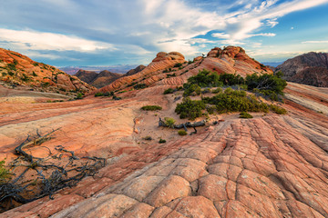 Fototapeta premium Plateau Yant Flat - mountains landscape in Candy Cliffs, Utah