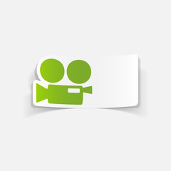 realistic design element: movie camera