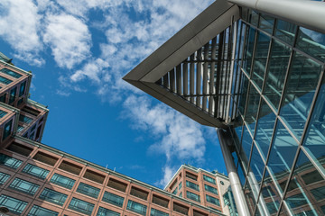 Fototapeta na wymiar London - modern buildings near Liverpool Street station