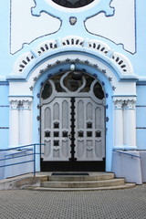 Entrance of St Elisabeth church, Bratislava