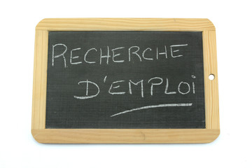 Fototapeta premium ardoise recherche d'emploi