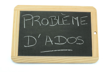 Obraz premium ardoise problème d'ados