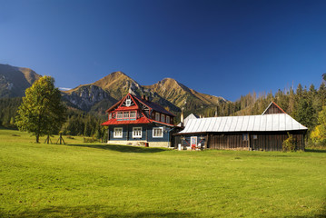 Fototapeta na wymiar Mountain hut in Slovakia