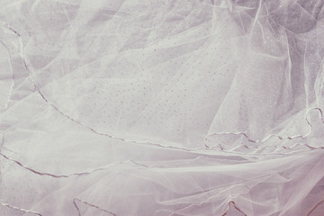 Vintage tulle chiffon texture background. wedding concept