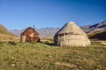 Yurts in Kyrgyzstan