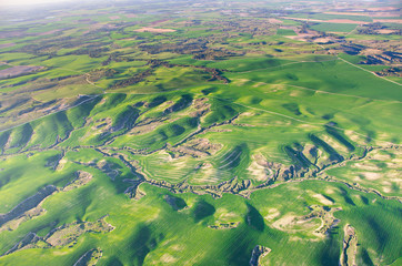 Ballooning over Israel - bird's eye view of Israel after the rai
