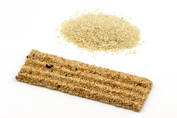 Honey bars with sesame seed