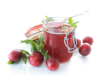 ripe plum jam