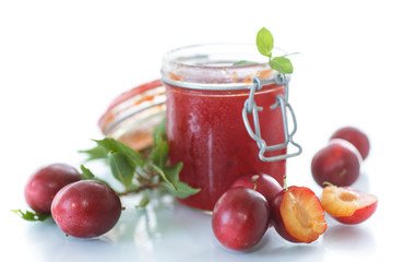 ripe plum jam